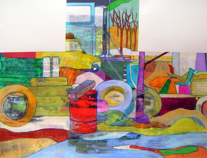 Isabelle Bisson 2006 - Nature morte, casse auto.