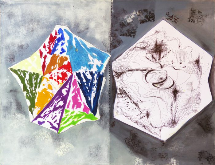 Yolande Bernard 2017 - Variations autour de la carte de France 3 & 4