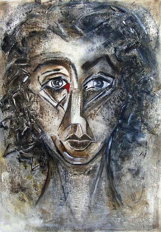 Françoise Gilardi 2008 -  - Portrait - Acrylique sur papier