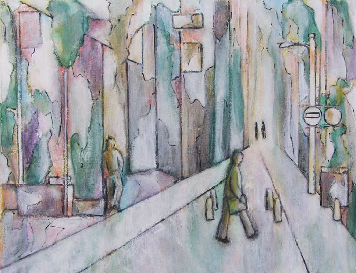 Kati Kukkasniemi 2008 - L'énigme d'une rue - Peinture acrylique