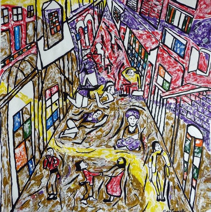 Stéphanie Rose-Tomasella 2008 - L'énigme d'une rue - Acrylique