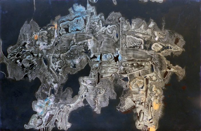 Marie Kresser-Verbois 2019 - Chimère (IV) - Acrylique  sur papier 35 x 50 cm