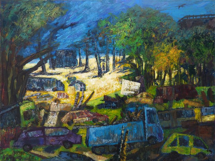 Ladin Sabras 2021 - Embouteillage très longue durée - Acrylique sur toile