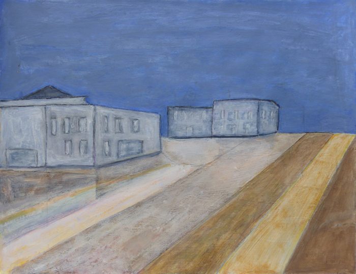 Madeleine Gautier-Brun 2022 - Sujet n°270 - Paysage urbain - Grande rue petite ville (II)