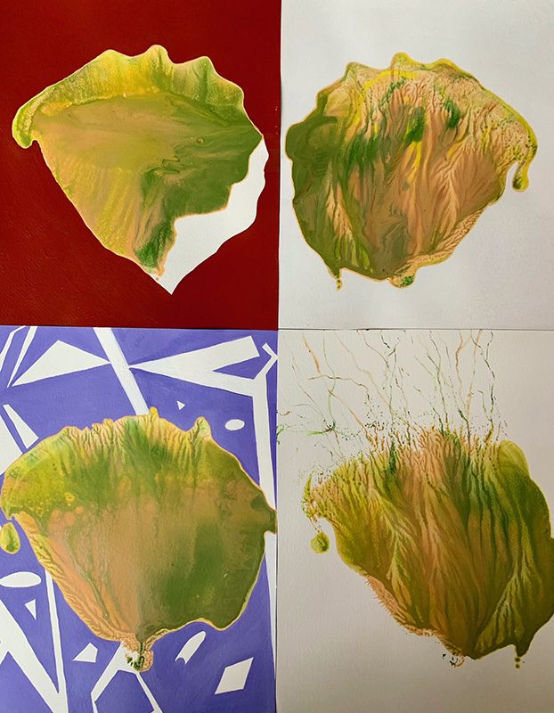 Mireille Vincent 2024 - Trois sœurs - Sujet n°287 - 4 formats 1/4 raisin sur papier