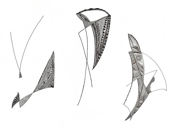 Mireille Vincent 2024 - Le dessin à la lettre - Sujet n°294 - Dessin sur papier 50 x 65 cm